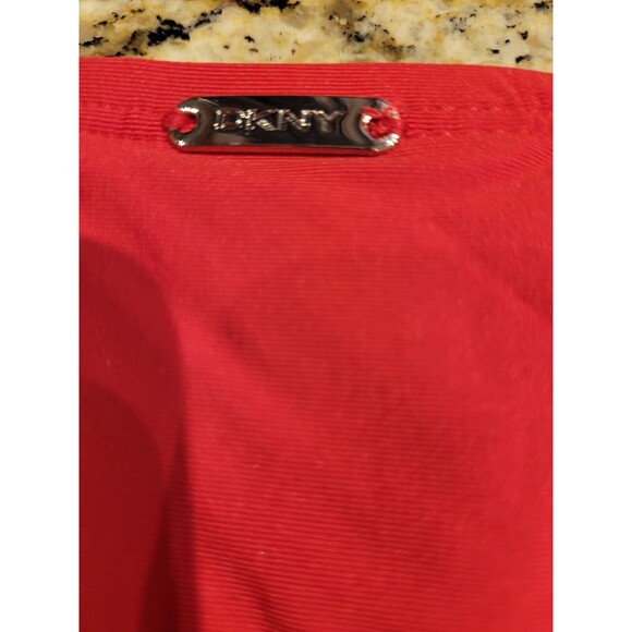 NWT DKNY Women's Solid Classic Hipster Bikini Swim Bottom, Red, Size Medium - Picture 4 of 9